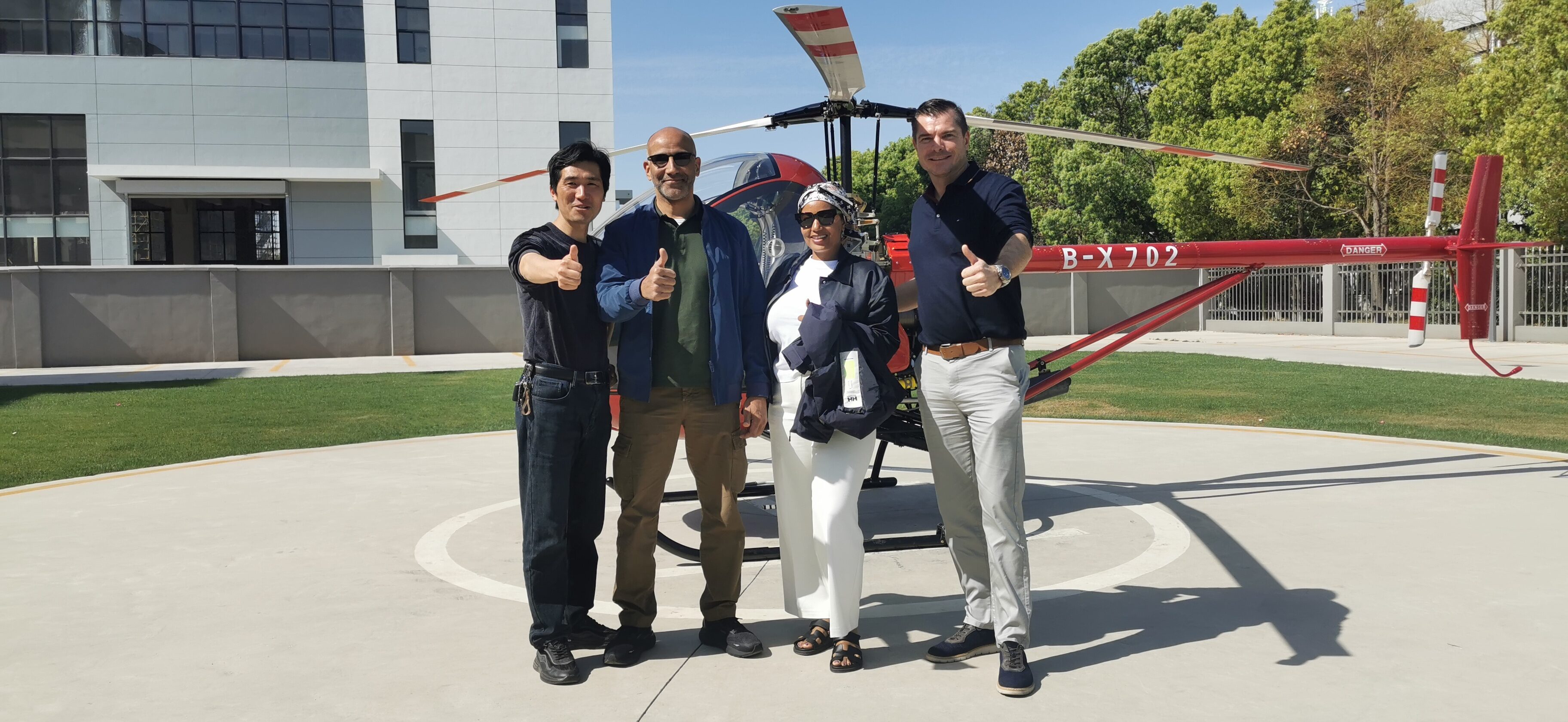 Austrian customer inspection of Zhonglian helicopter factory