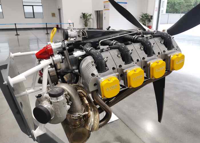 Flyben 8-cylinder turbocharged engine  High-Power, Cost-Effective Air-Cooled Aviation Engine 