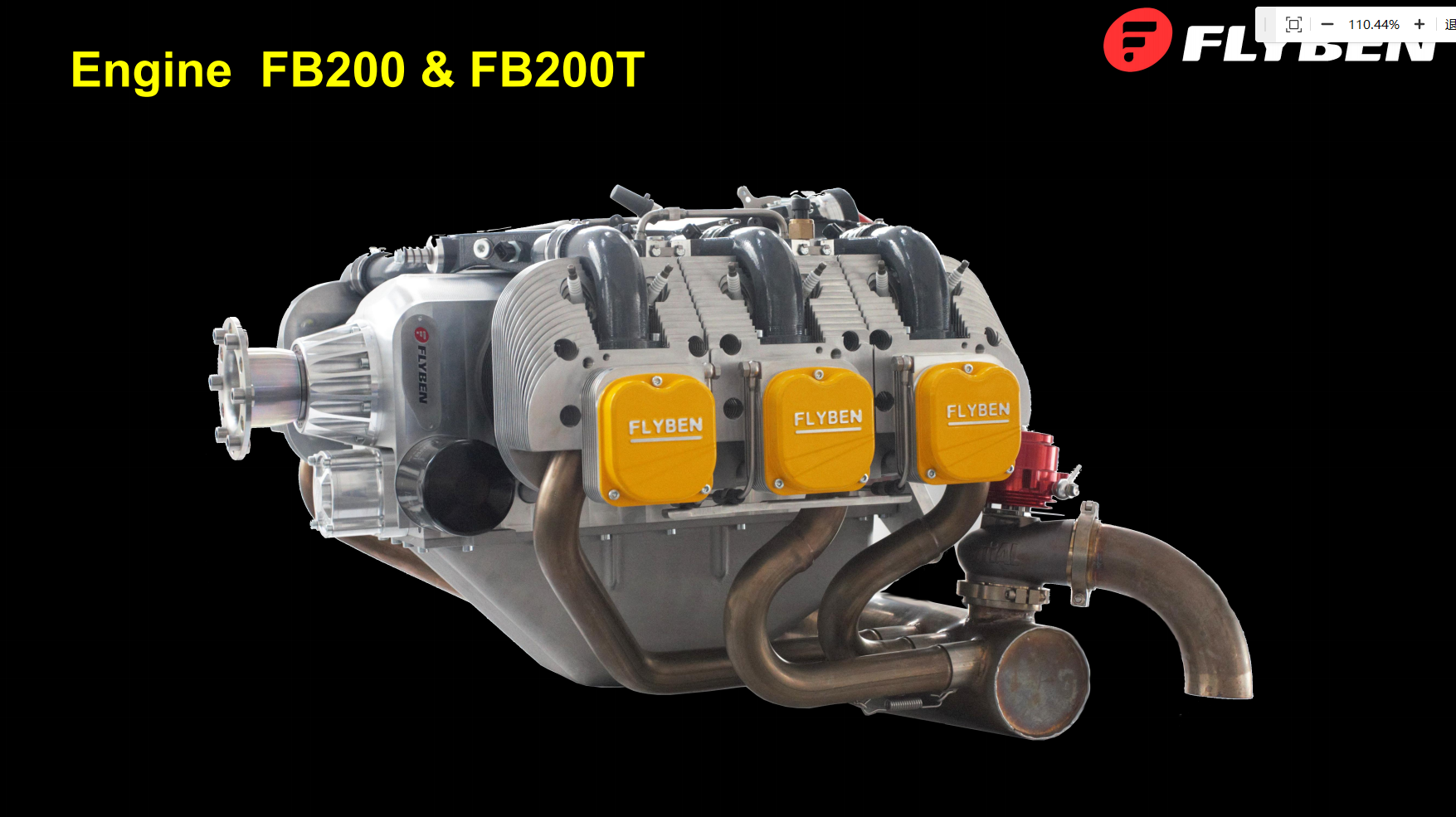 Flyben Aircraft Engine - 4-Cylinder, 6-Cylinder & 8-Cylinder Models Specifications  Image Showcase