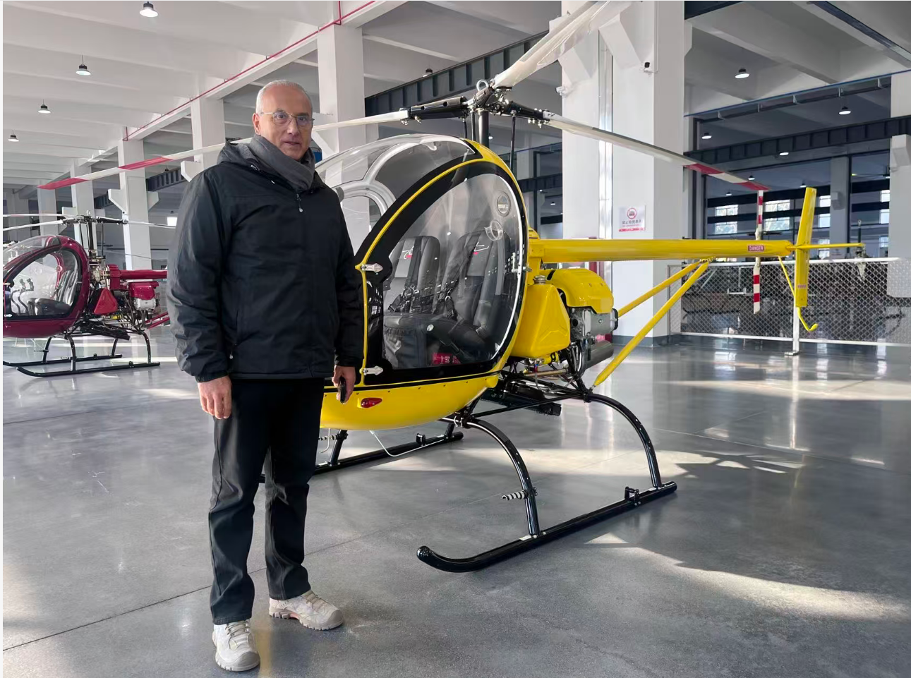 flyben helicopters for sale: Brazilian Client Marco de Campos Visits Zhonglian Aviation Technology 